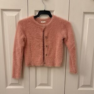 Next Girls Pink Fuzzy Sweater Size 5 Years